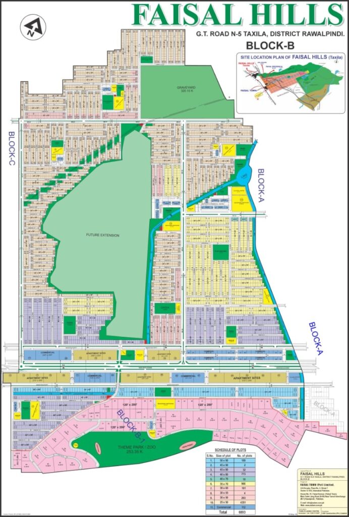 Faisal Hills Block-B map